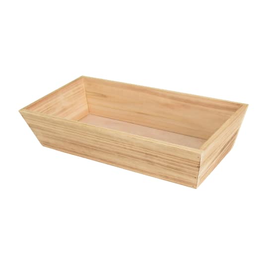 15.75" Wood Rectangular Tray by Ashland®